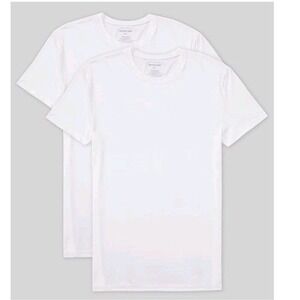 Tommy John Mens 2 Pack Second Skin Stay Tucked Crew Neck Undershirt Size L NEW